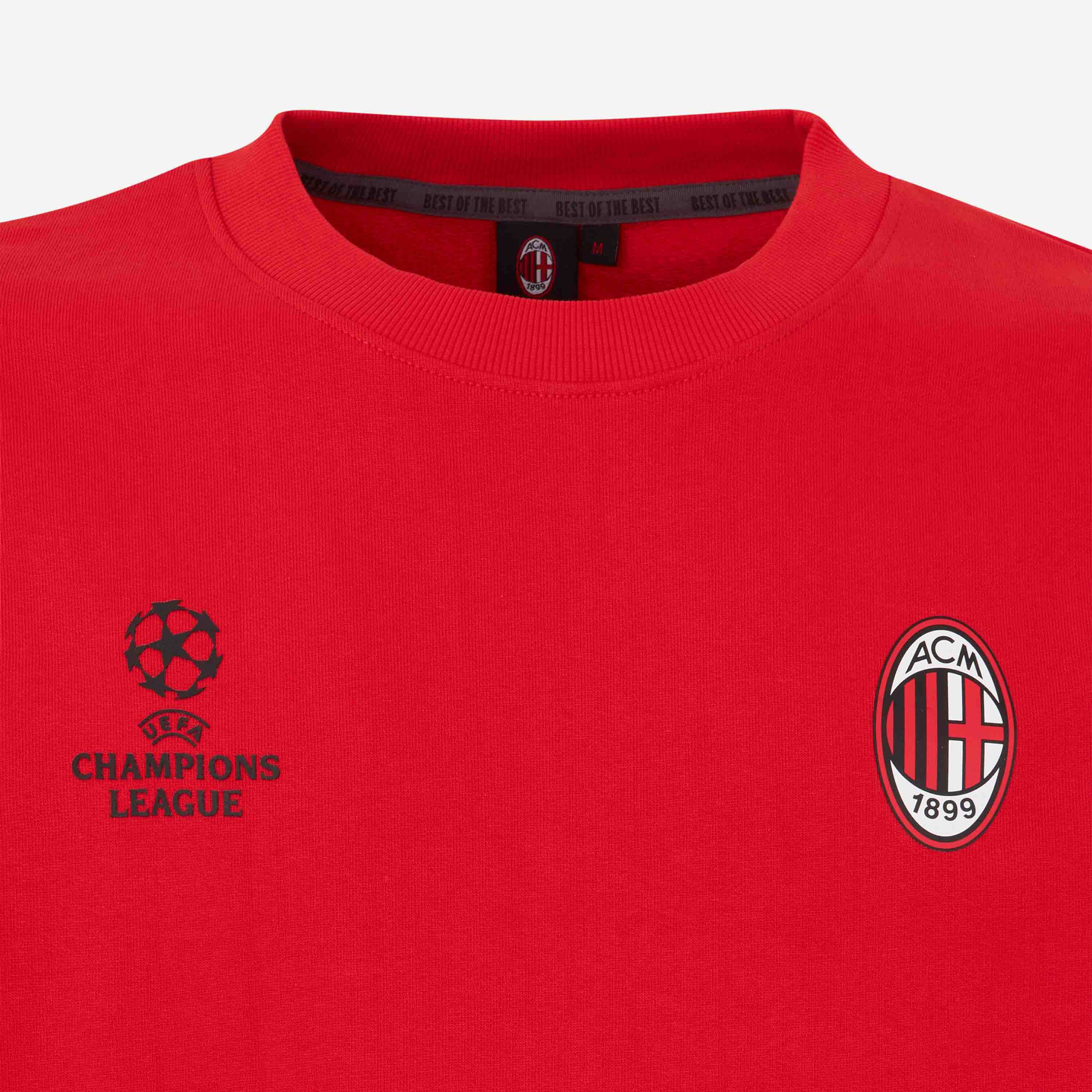 FELPA GIROCOLLO MILAN CON STAMPA CHAMPIONS - Image 3