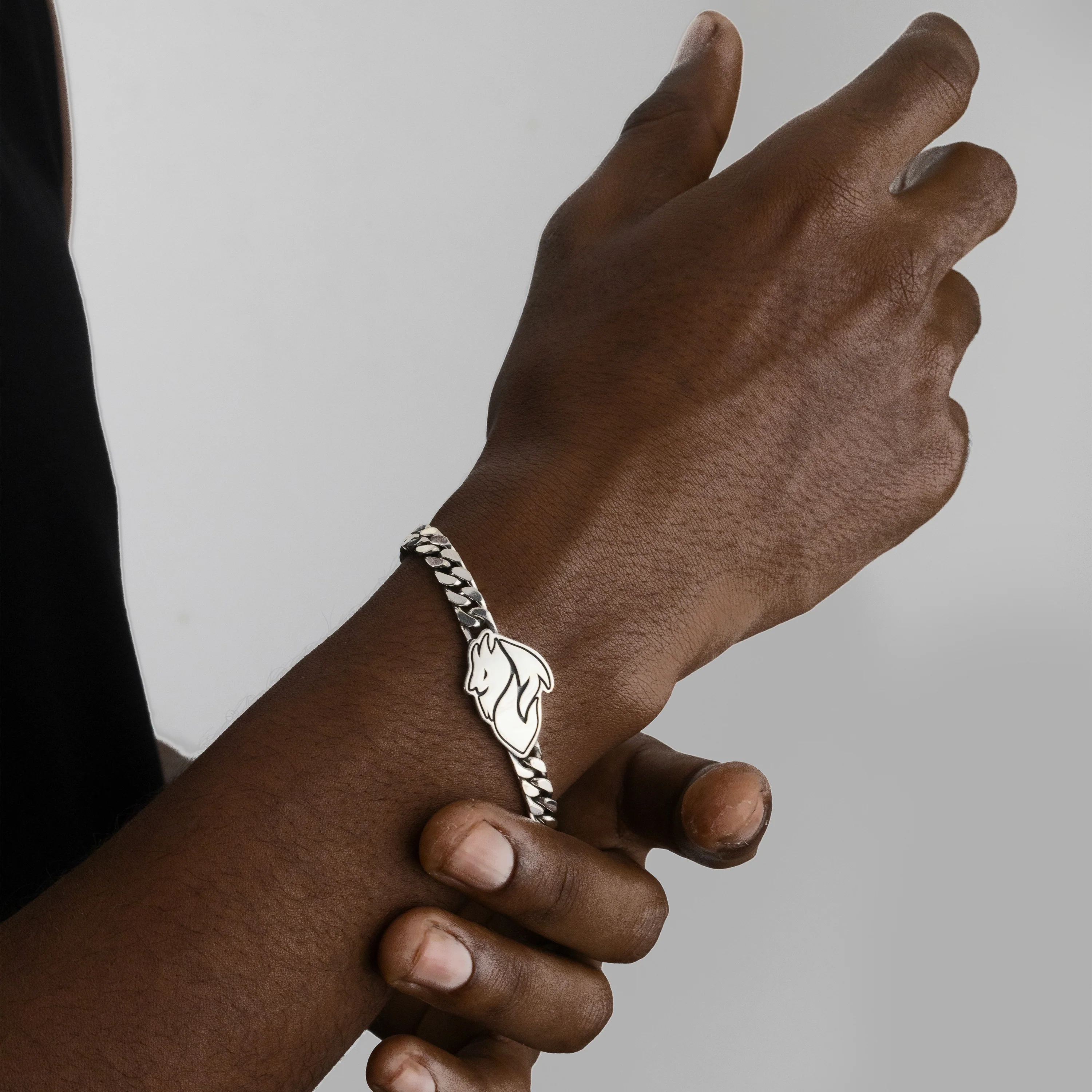 NOVE25 X MILAN - BRACCIALE ARGENTO DIAVOLO - Image 3