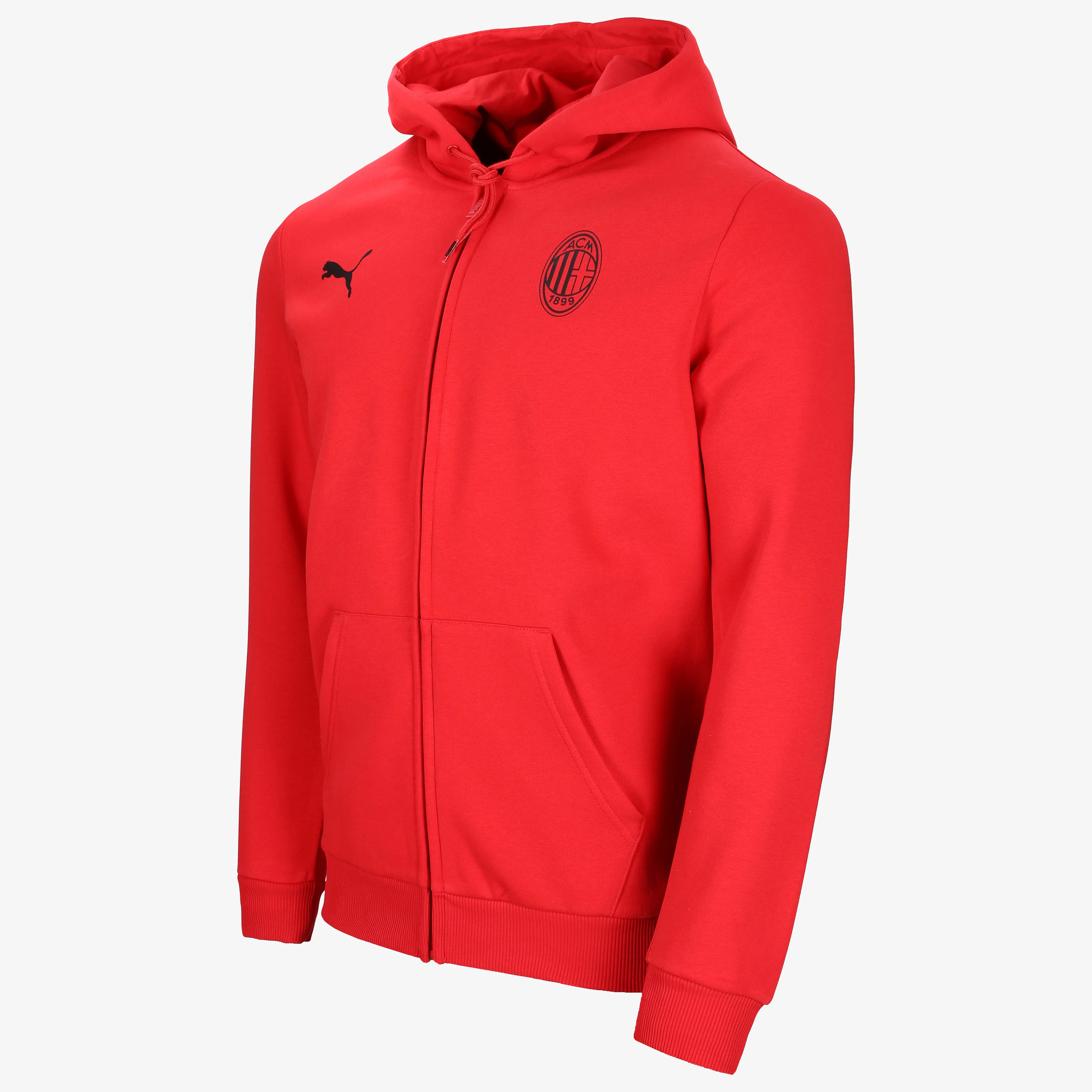 FELPA CON ZIP MILAN ESSENTIAL ROSSA - Image 3