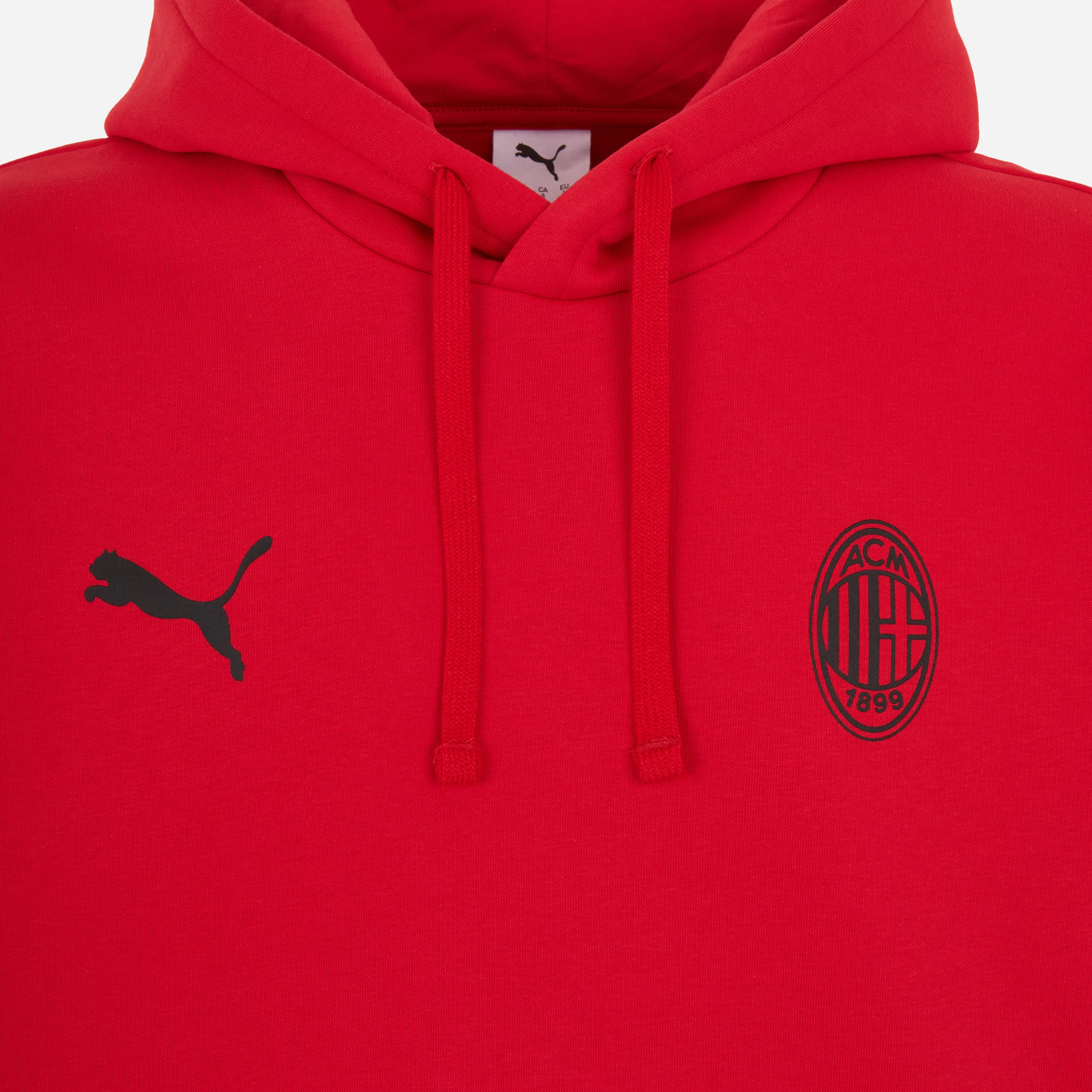 FELPA ROSSA CON CAPPUCCIO MILAN ESSENTIAL - Image 7