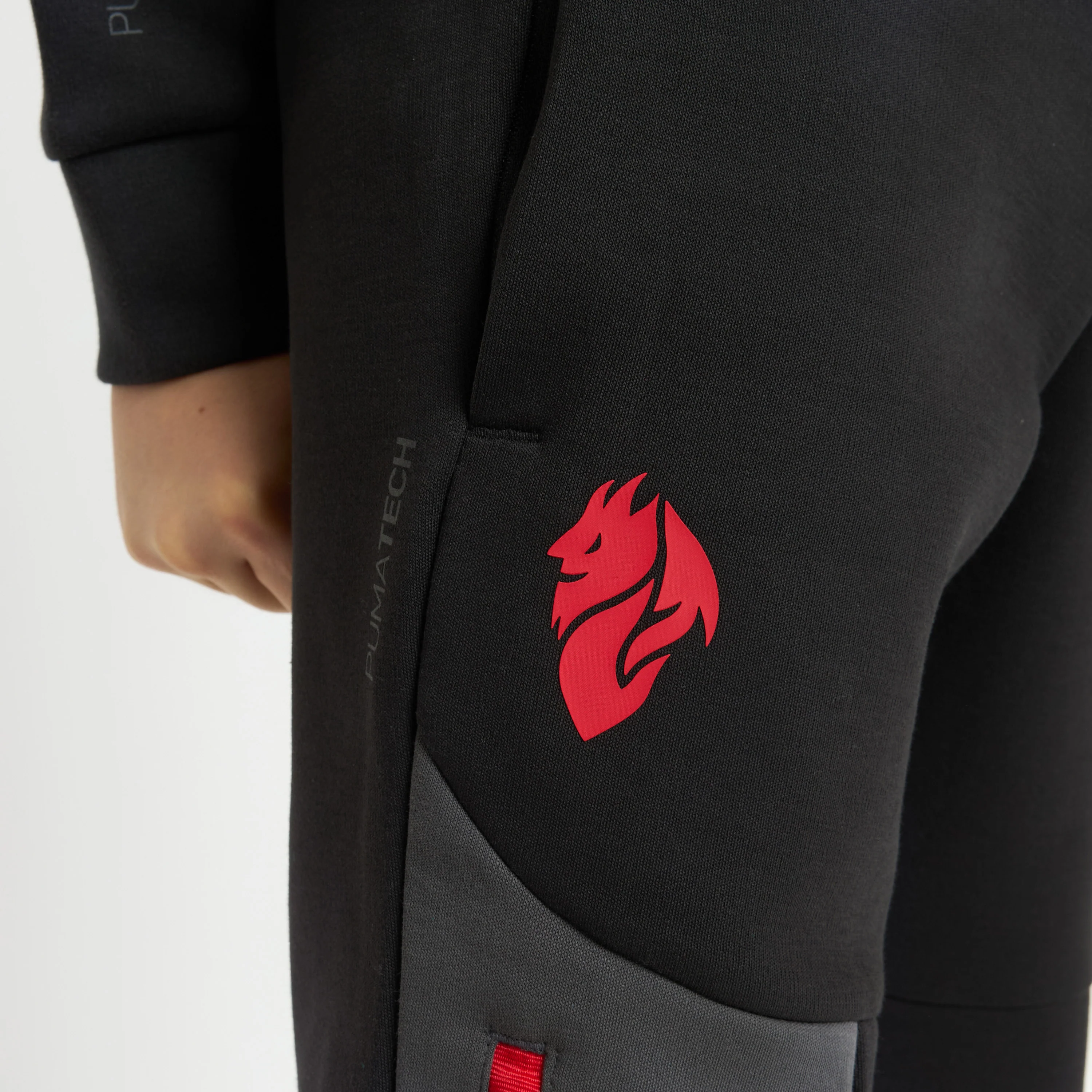 PANTALONI NERI BAMBINO MILAN PUMATECH 2025/26 CON TASCHE - Image 6