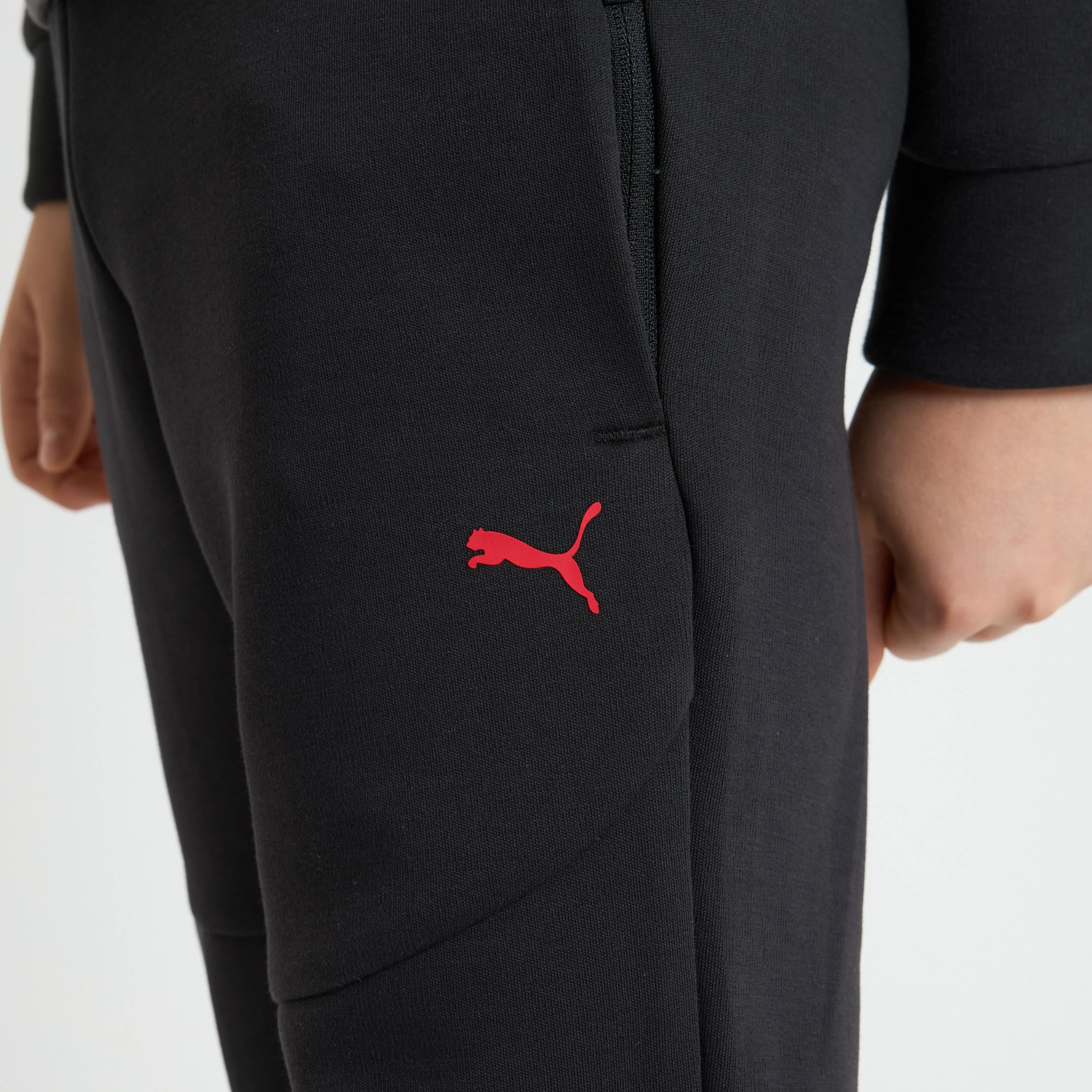 PANTALONI NERI BAMBINO MILAN PUMATECH 2025/26 CON TASCHE - Image 7