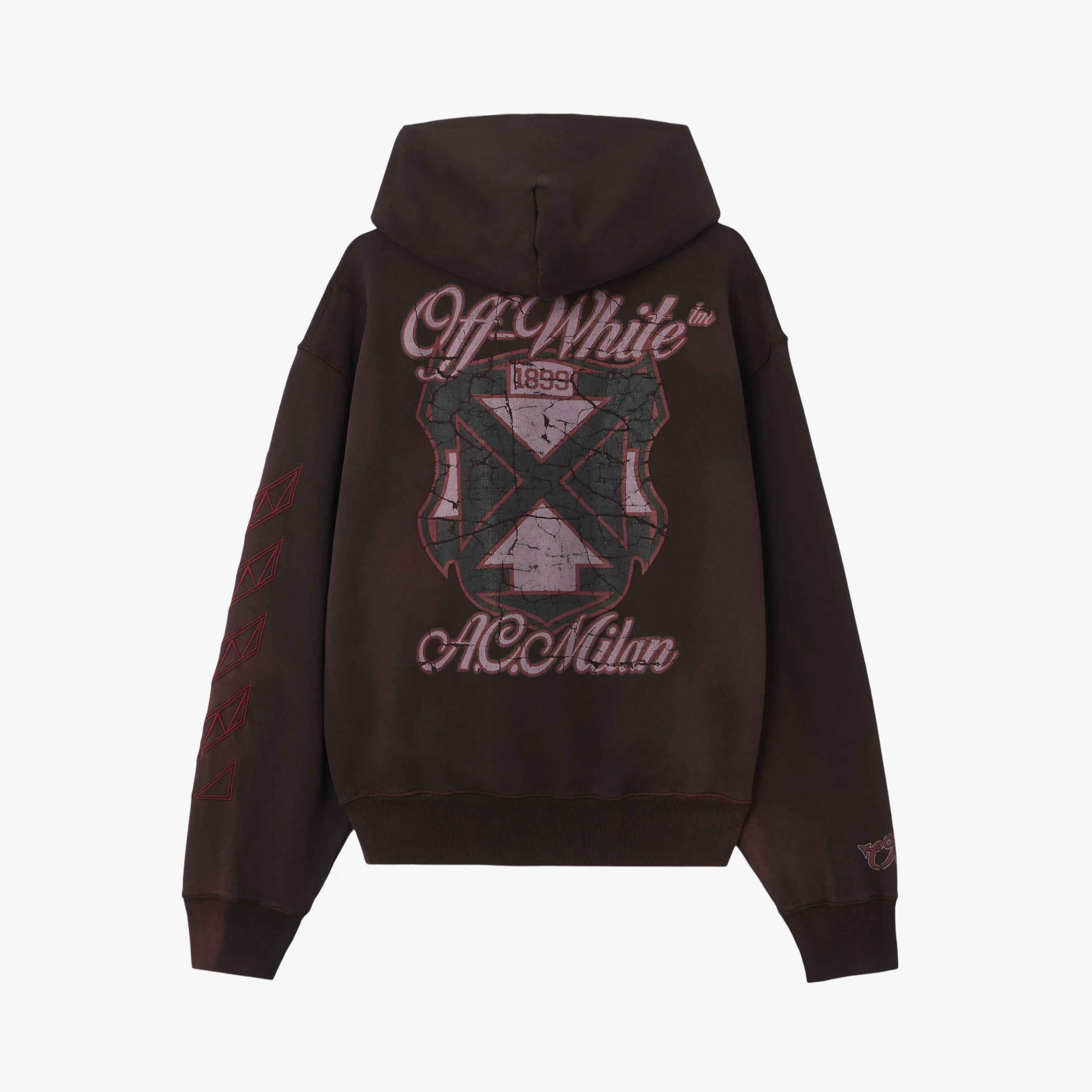 FELPA CON CAPPUCCIO OFF-WHITE™ C/O AC MILAN - Image 3