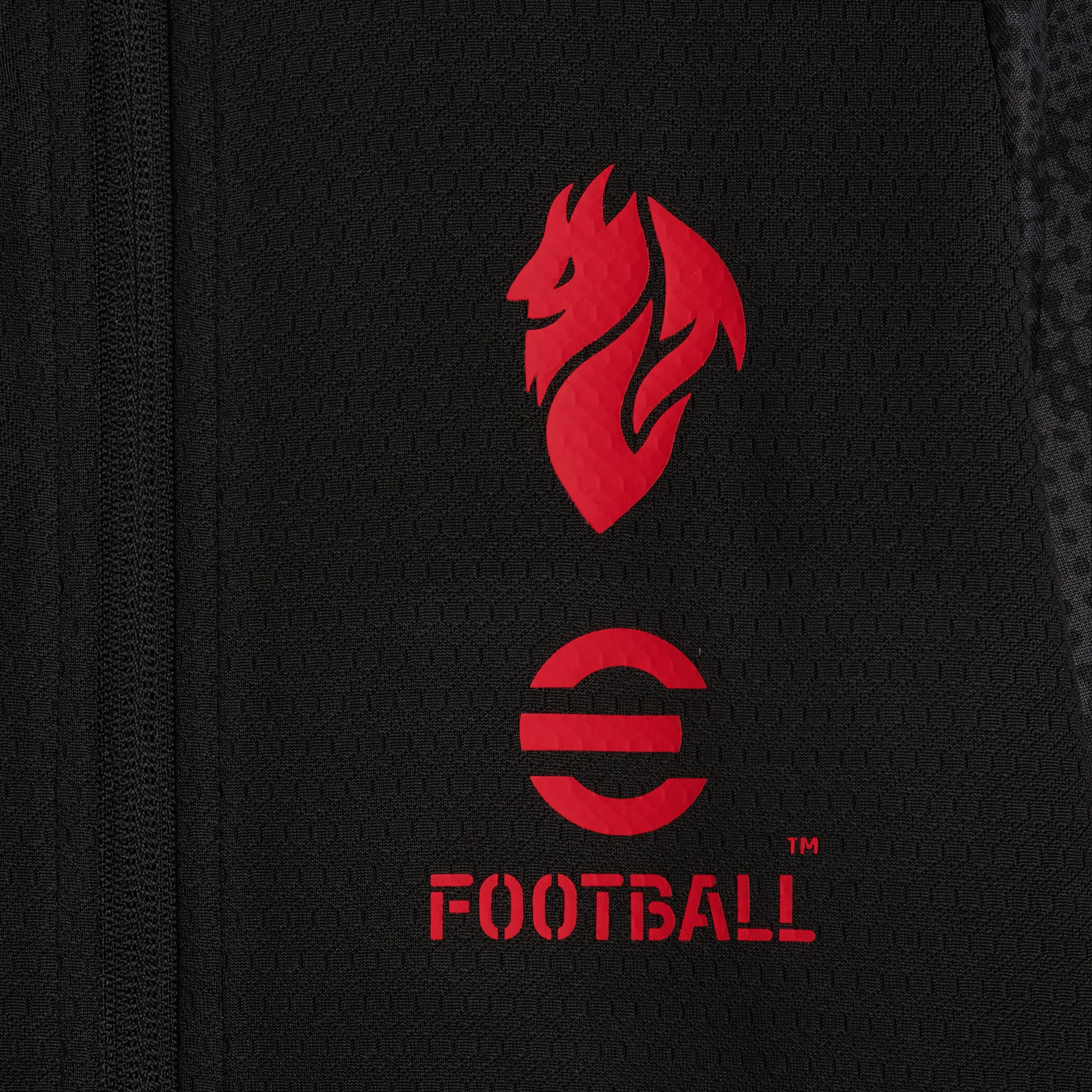 GIACCA NERA BAMBINO MILAN TRAINING 2025/26 CON ZIP E TASCHE - Image 6