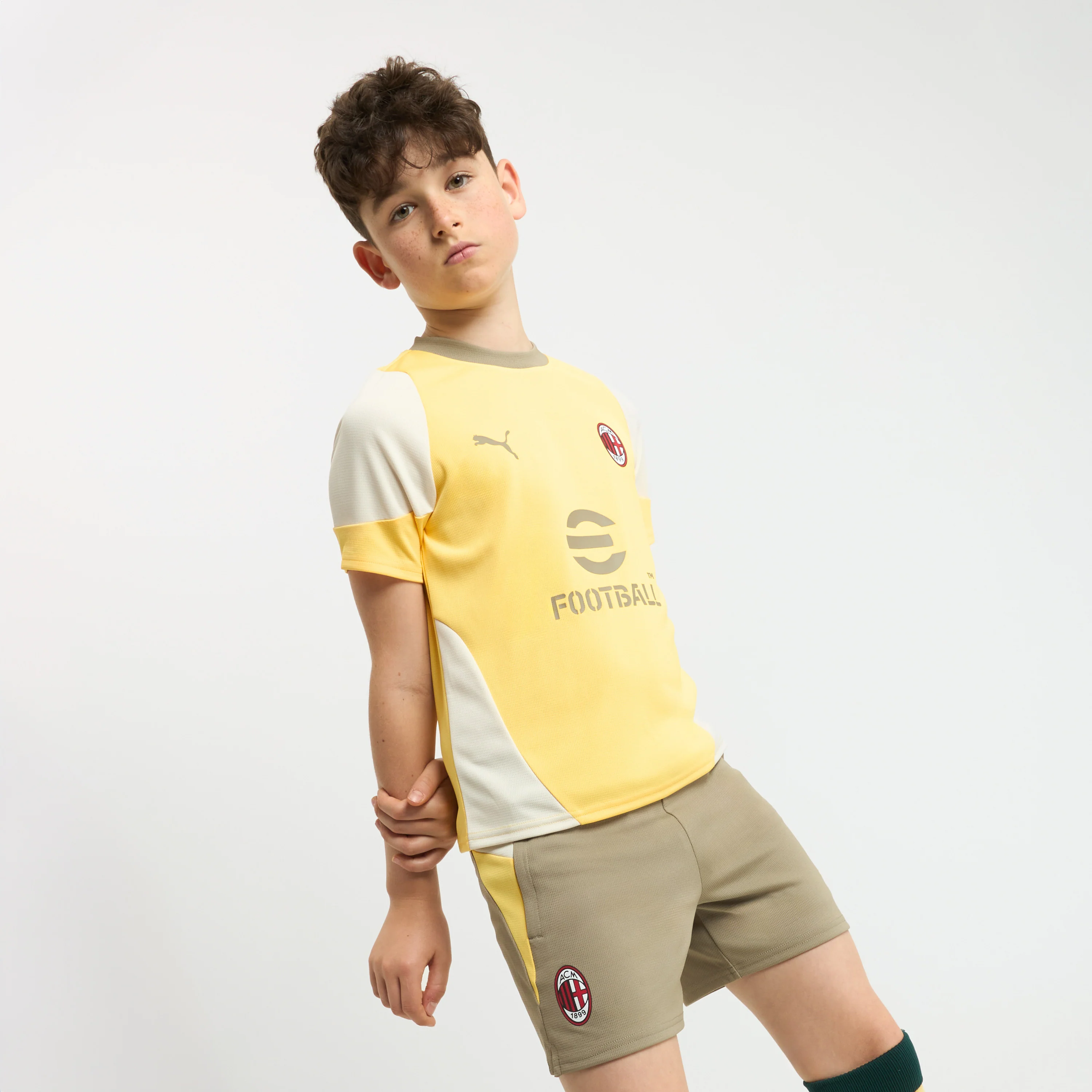 MAGLIA GIALLA BAMBINO MILAN TRAINING 2025/26 - Image 3