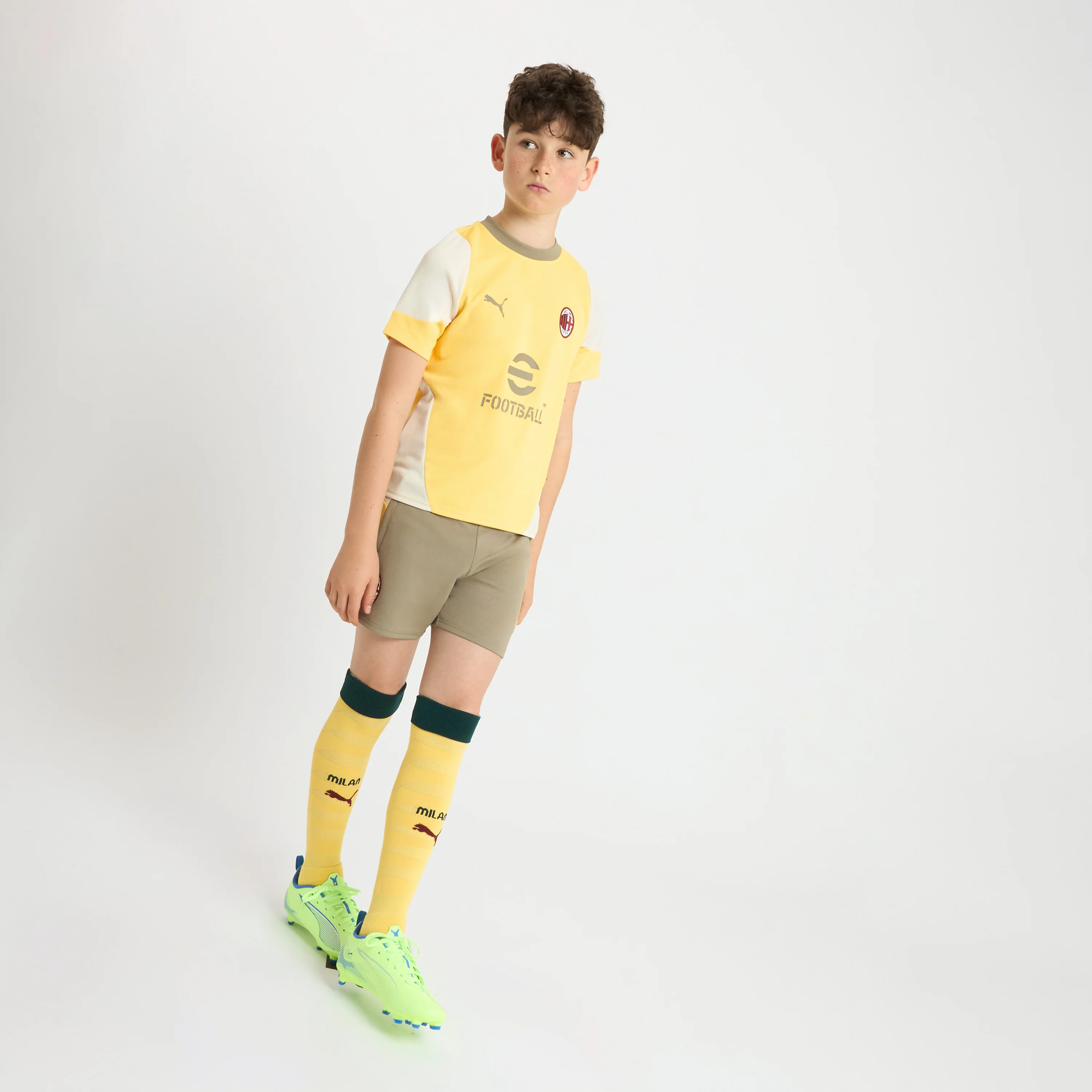 MAGLIA GIALLA BAMBINO MILAN TRAINING 2025/26 - Image 4