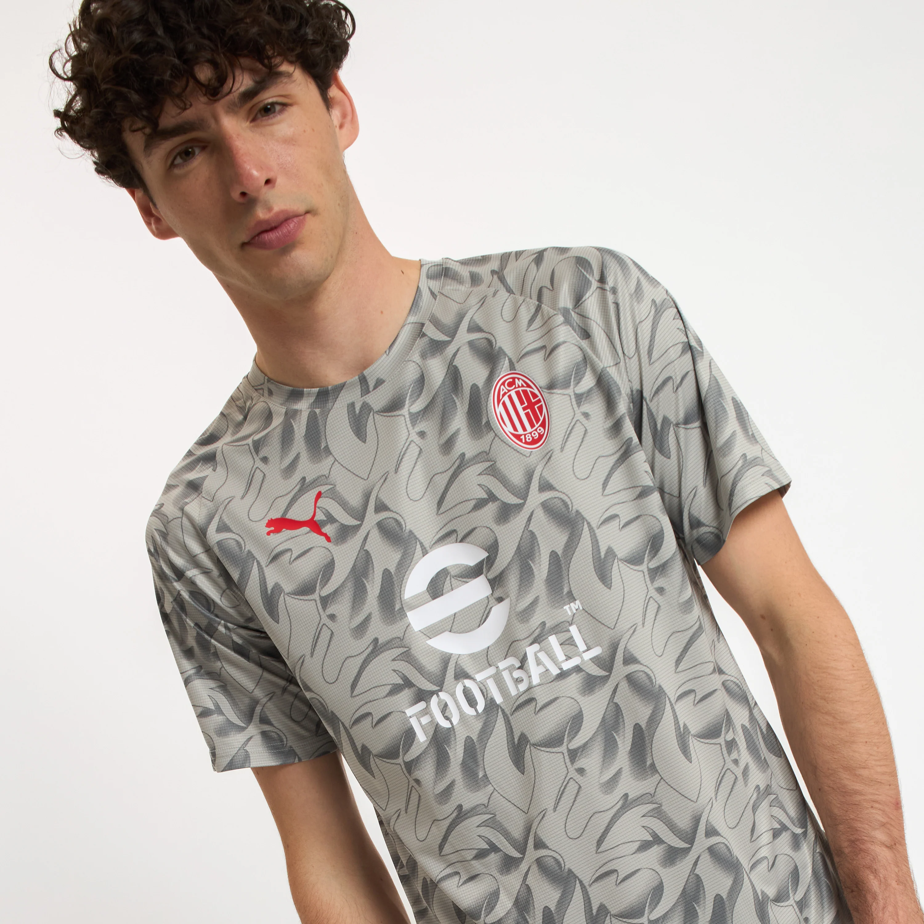MAGLIA MILAN PREMATCH GRIGIA 2025/26 - Image 3