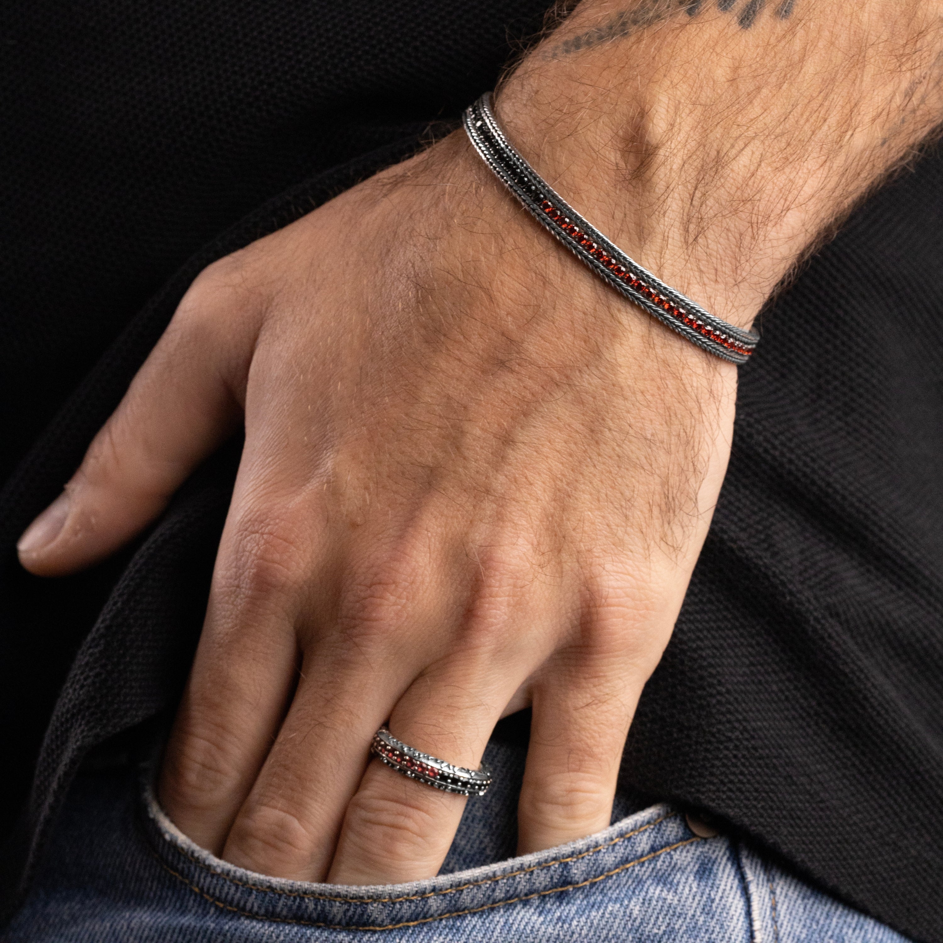 NOVE25 X MILAN - ANELLO CON ZIRCONI - Image 5