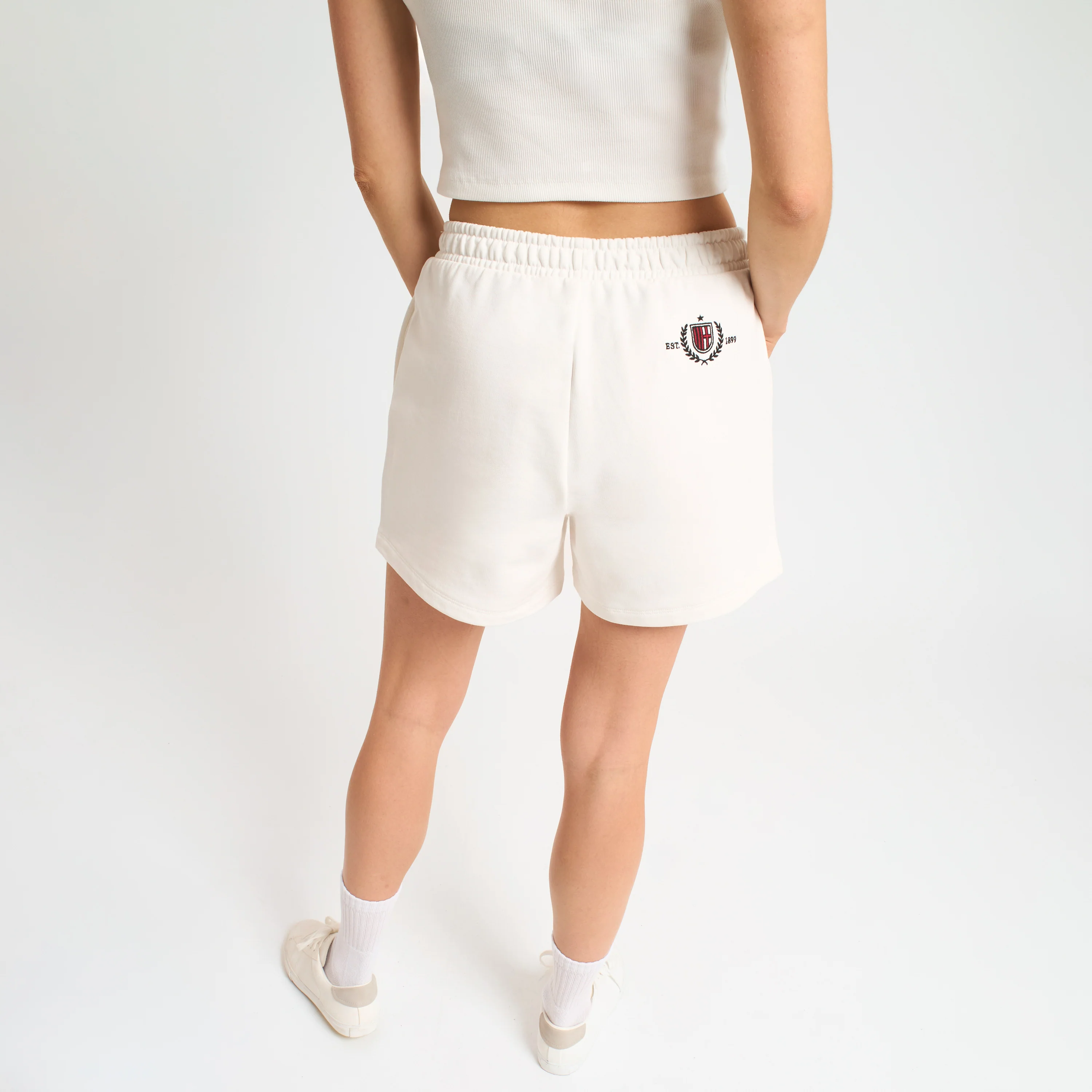 PANTALONCINI MILAN BIANCHI DONNA CON RICAMO - Image 6