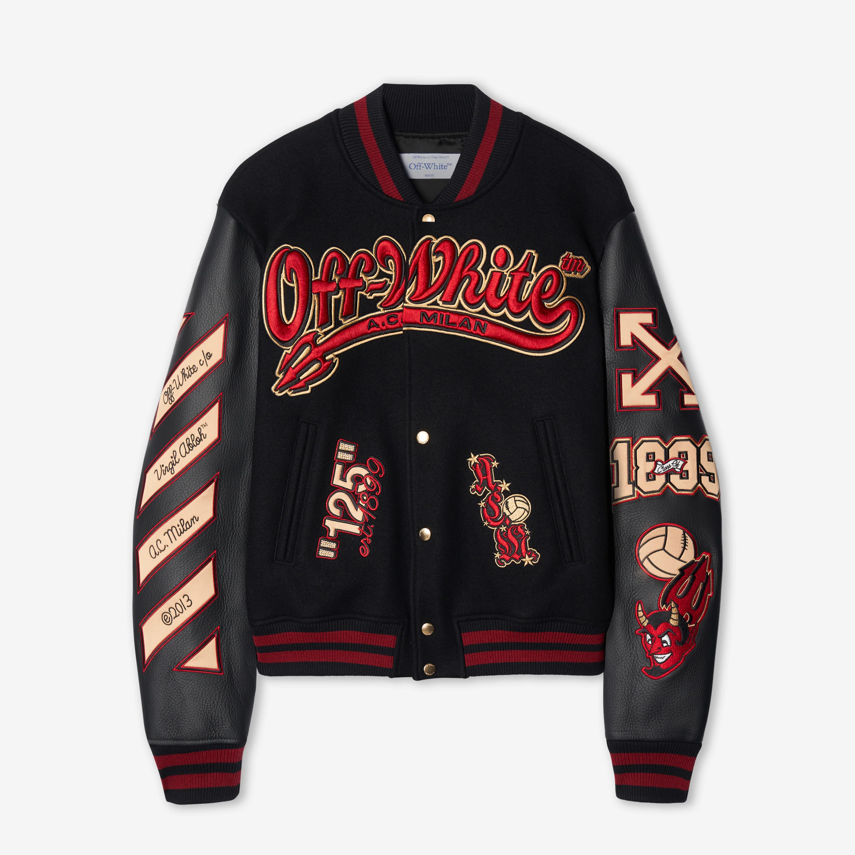 GIACCA VARSITY - AC MILAN X OFF-WHITE