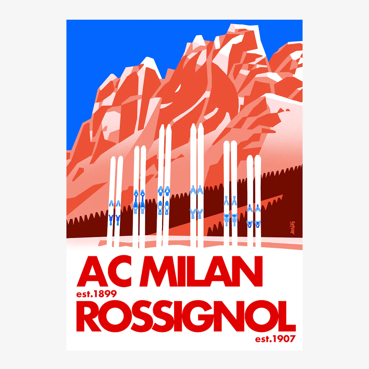 POSTER DEVIL – ROSSIGNOL X AC MILAN