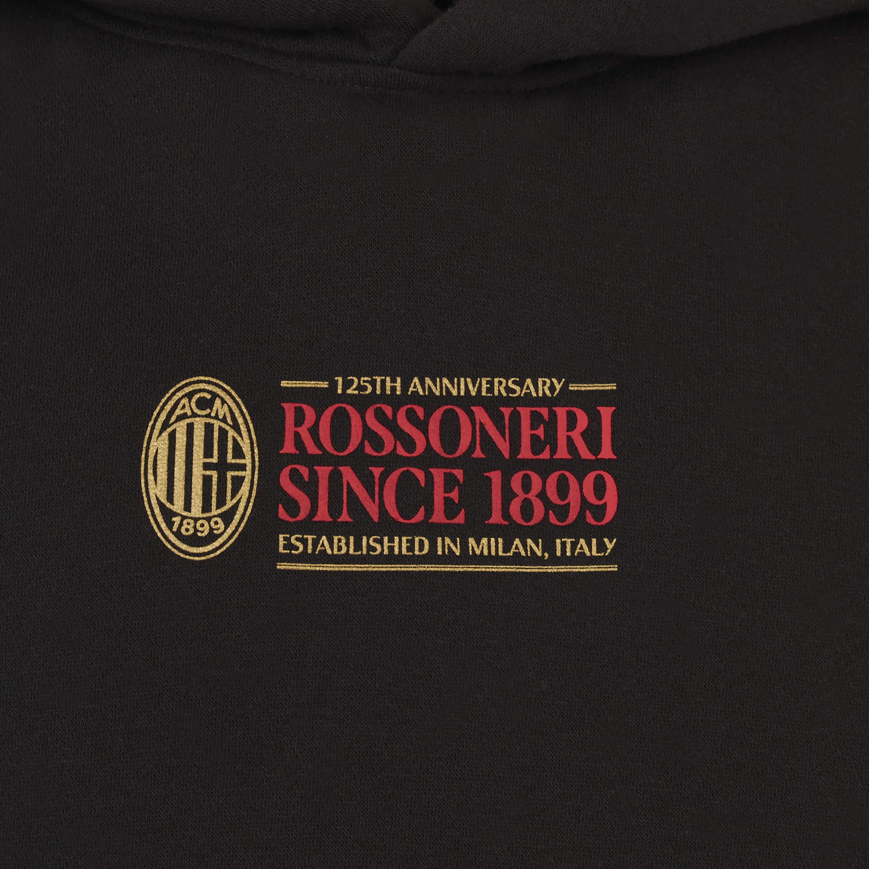 FELPA CON CAPPUCCIO NERA - ROSSONERI SINCE 1899 - Image 2