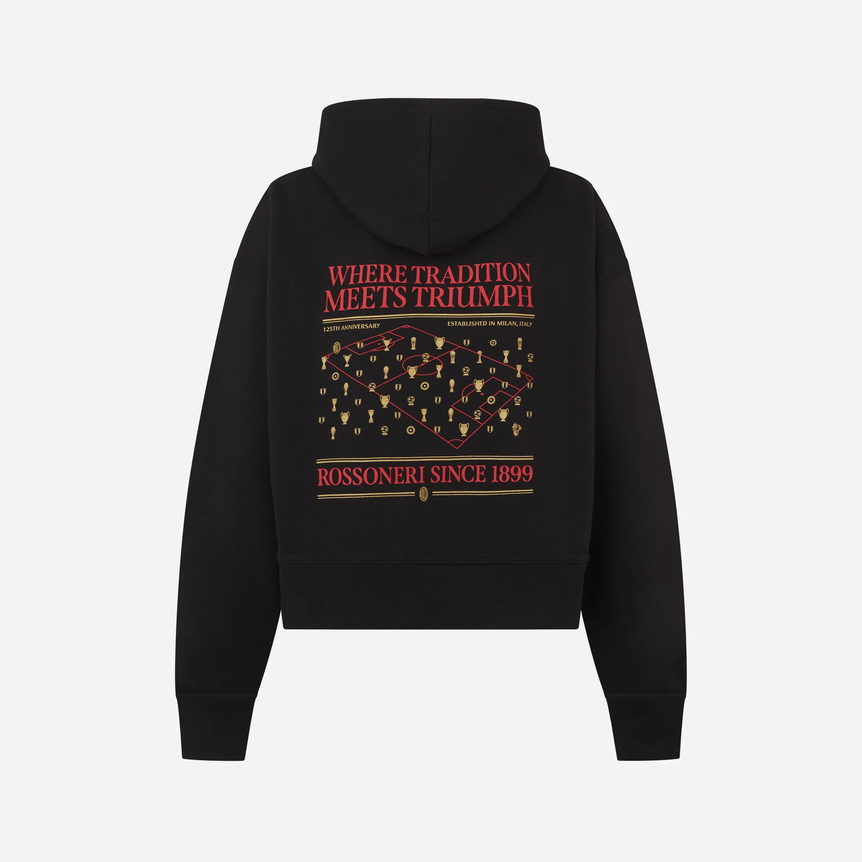 FELPA NERA CROP - ROSSONERI SINCE 1899 - Image 3