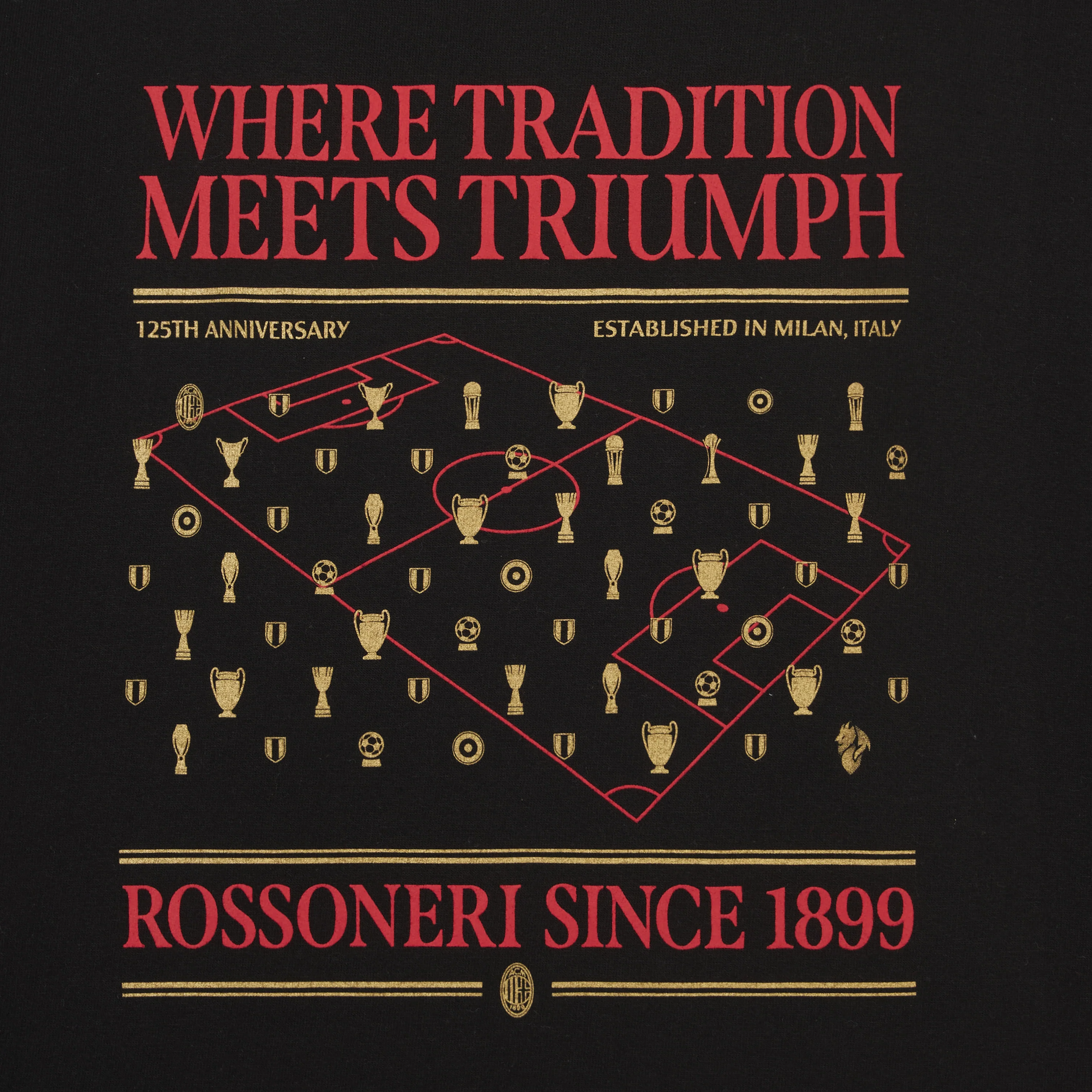 FELPA NERA CROP - ROSSONERI SINCE 1899 - Image 4